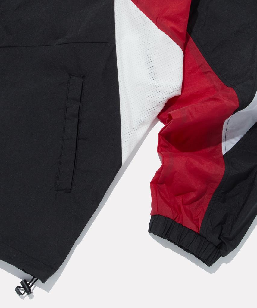 Reebok Colorblock Mesh Matching Windbreaker - Black:Red