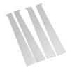 4Pcs Pillar Post Trim Mirrored Finish Weather Resistant Chrome Pillar Post Trim Cover for Crew Quad Extended EXT 1500