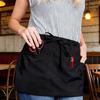 Полуфартук с 3 карманами Полиэстеровый рабочий фартук Быстросохнущий Водонепроницаемый фартук Легкий уход Пыленепроницаемый Кухонный фартук для поваров пекарей ресторанов домашнего использования