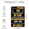 Винтажный металлический настенный знак Pittsburgh Sports Декор для фанатов Командная гордость