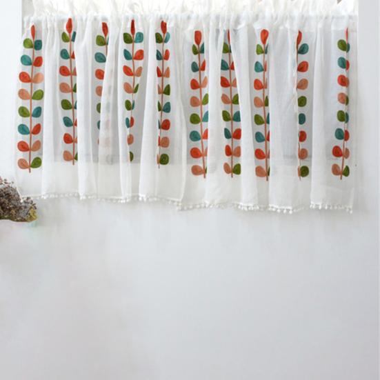 Красивые короткие шторы, мягкие декоративные легкие маленькие шторы, драпировка для кафе