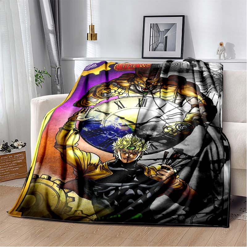 3D Мультяшное Аниме J-JoJo's Bizarre Adventure Печатное Одеяло Домашнее Покрытие для Дивана Кровати Гостиная Спальня Декор Теплое Мягкое Одеяло