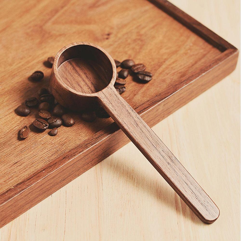 Black Walnut Gram Scoop Coffee Bean Scoop Wooden Sugar Spice Scoop Coffee Spoon Measuring Spoon