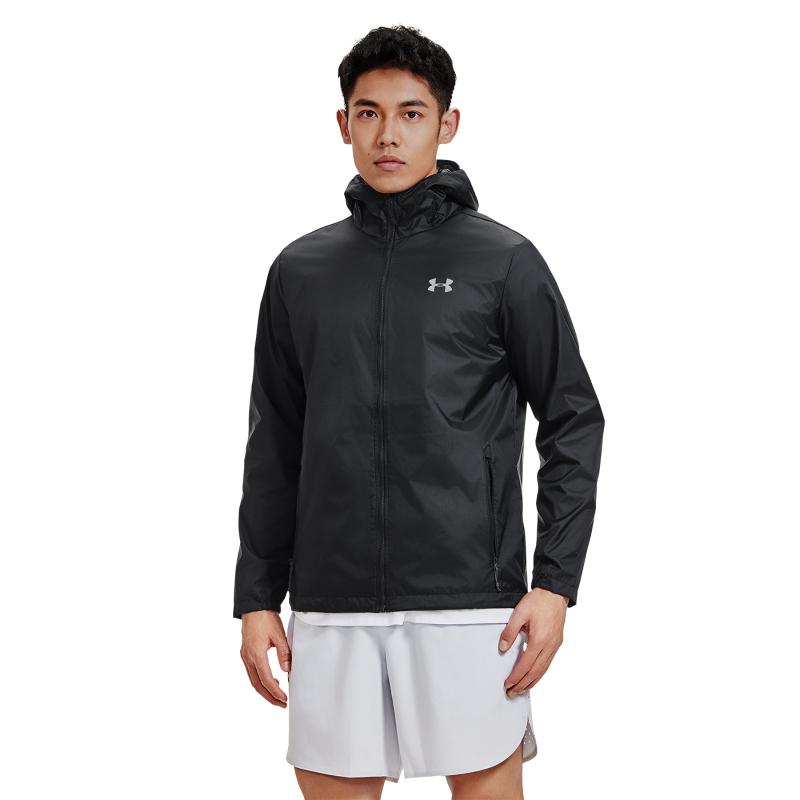 Under Armour Мужская черная спортивная куртка-дождевик 1321439-001