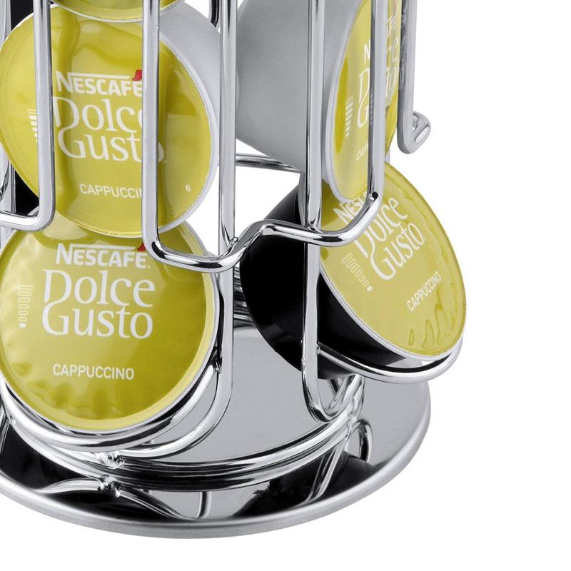 LMETJMA Вращение на 360 градусов 24 Держатель кофейных капсул Dolce Gusto Подставка для кофейных капсул Стойка для хранения кофейных капсул JT222