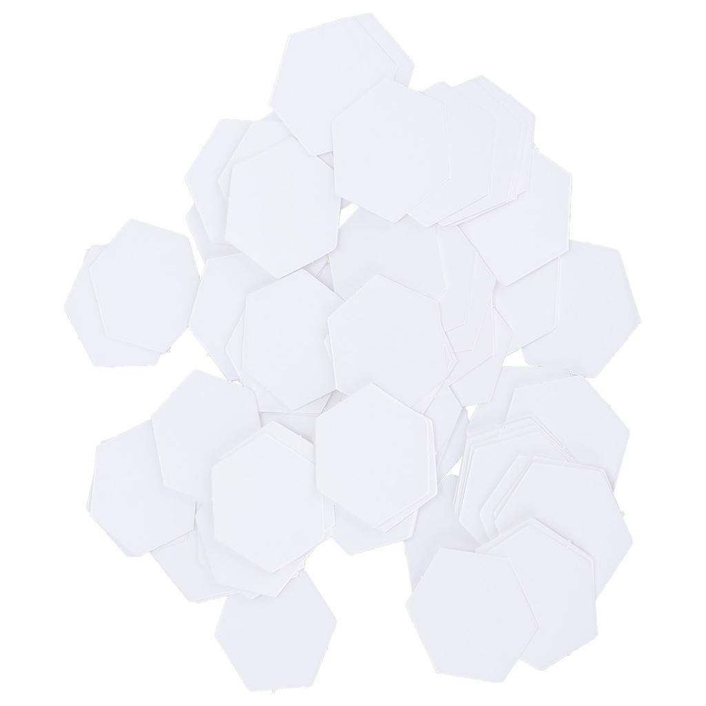 100Pcs PatchWork Template Hex Paper Modelboard Quilting Sewing Craft DIY Stitching Tool(16mm Hex )