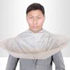 Adult Barber Cloak Silver-Gray Foldable Three-dimensional Haircut Cape Apron Combo for Professional Hair Styling