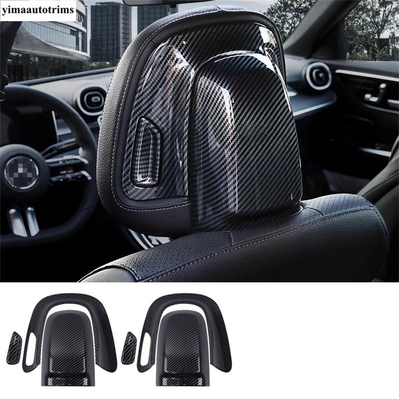 Seat Headrest Button Adjust Switch Cover Trim Accessories For Benz C Class W206 / GLC X254 / E Class W214 2024 2025