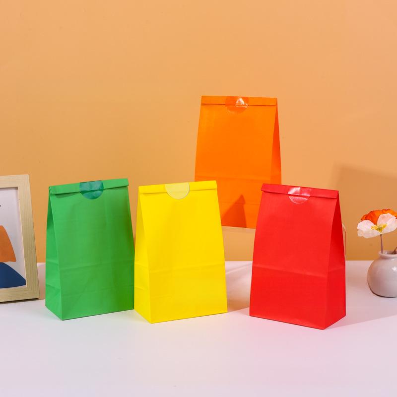 Пакеты для конфет из крафт-бумаги на заказ — красочные, милые, с квадратным дном