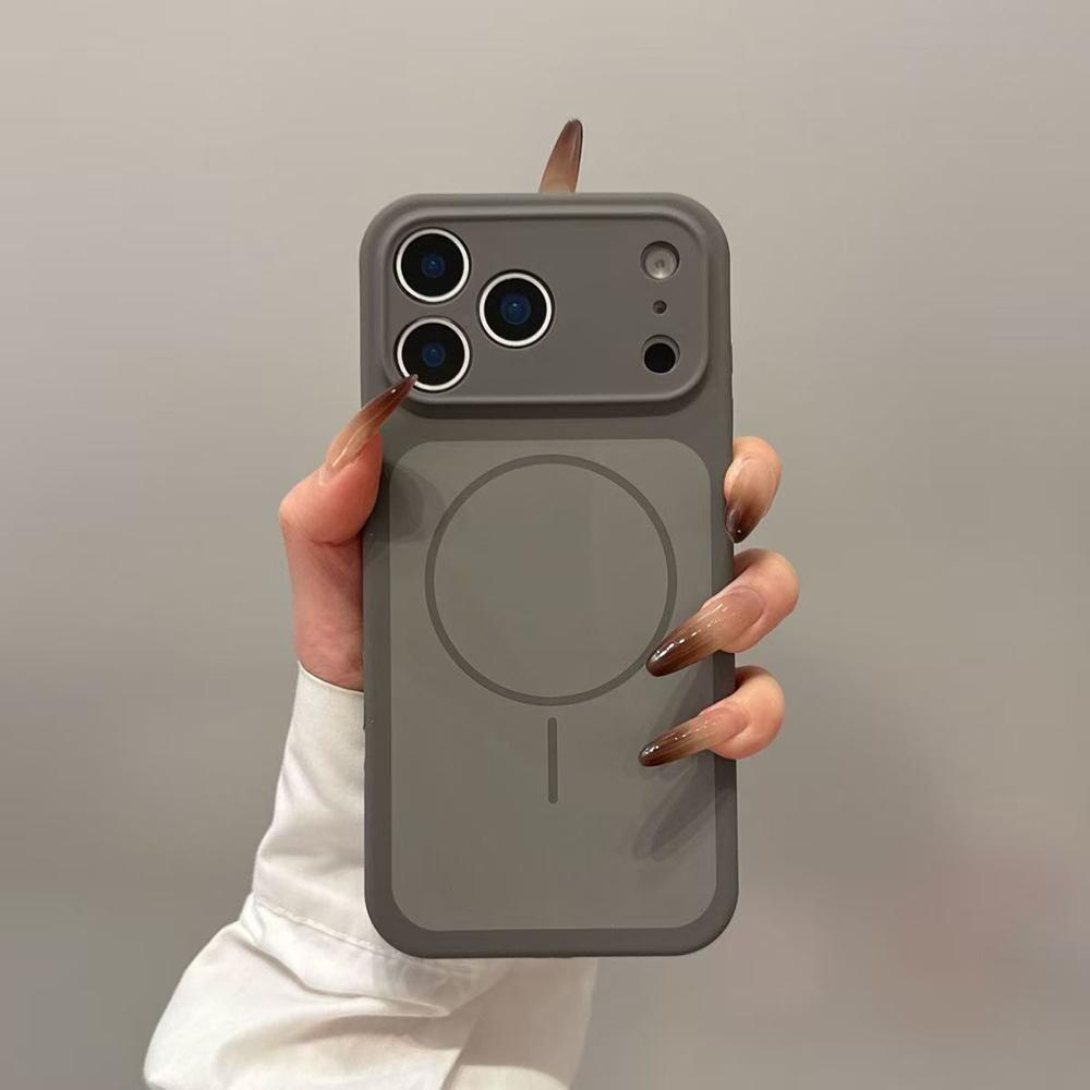 Оригинальный чехол из жидкого силикона чистого цвета для iPhone 17 Pro Max 17Pro 17 Air С крышкой для магнитной беспроводной зарядки Magsafe