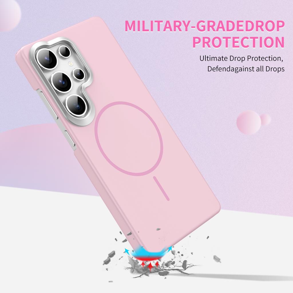 Простой Жесткий Магнитный PC Чехол Для Magsafe Для Samsung Galaxy S25 S24 S23 S22 Ultra A32 A52 A23 A33 A53 A14 A24 A34 A56 A36 Чехол