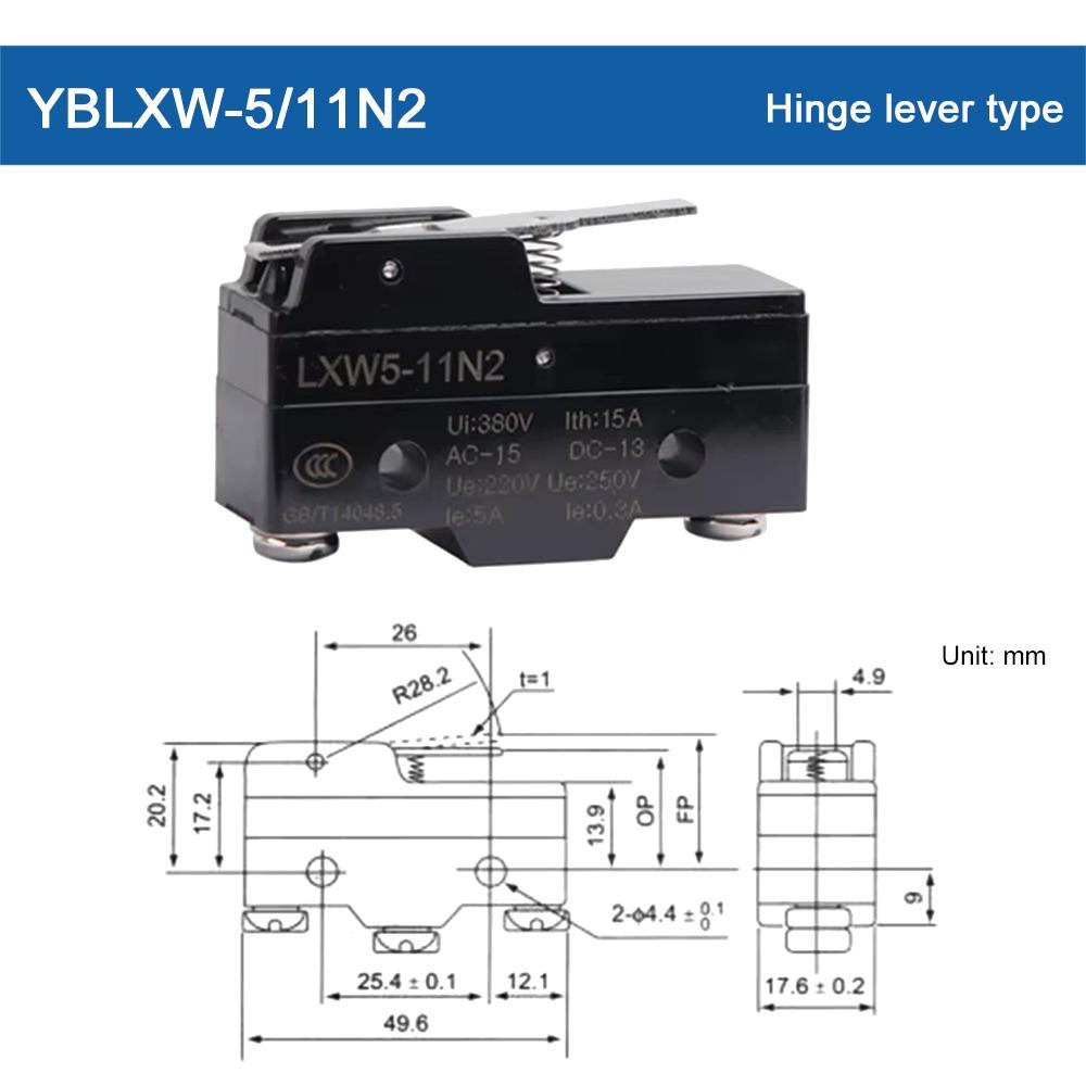 1Pcs YBLXW-5 Travel Switch Microswitch for Mechanical Travel Limit Control