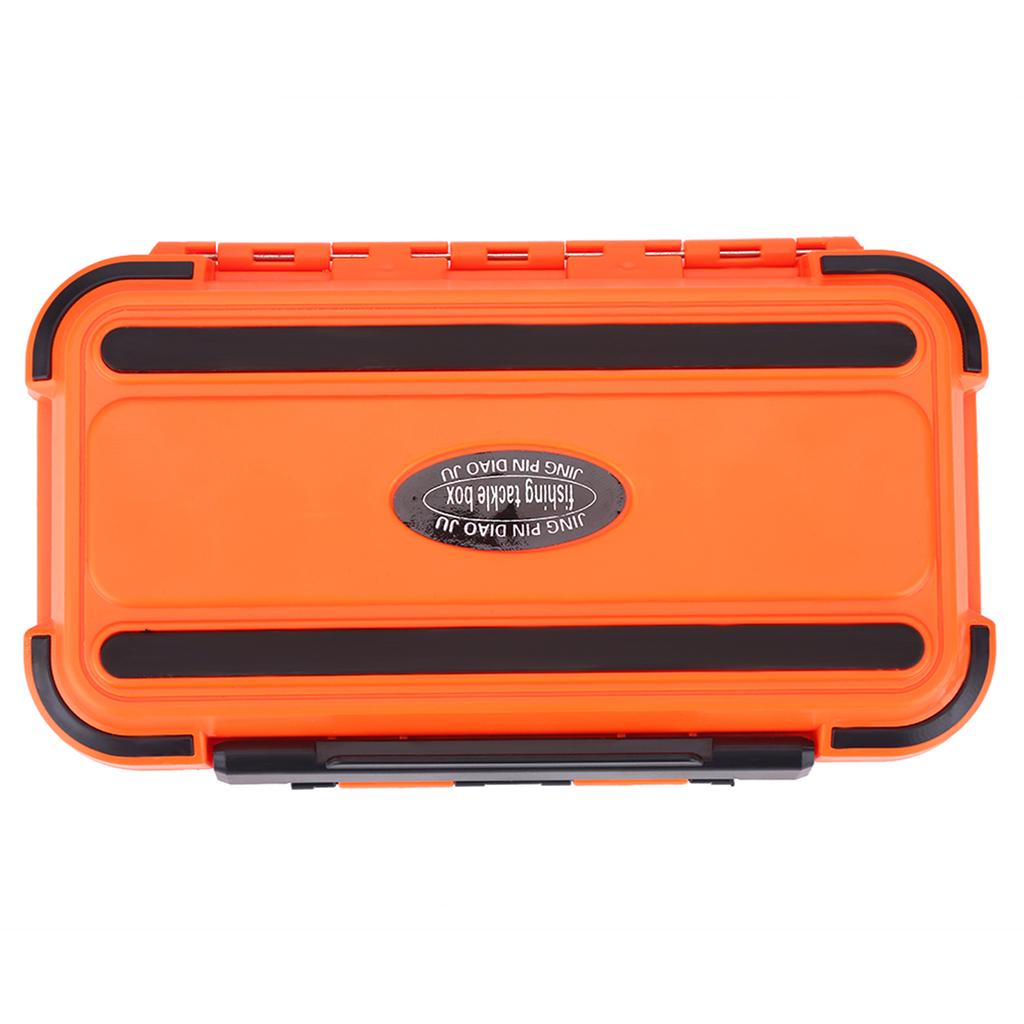 24 Slots Fishing Tackle Accessories Gear Equipment Storage Waterproof Box Orange