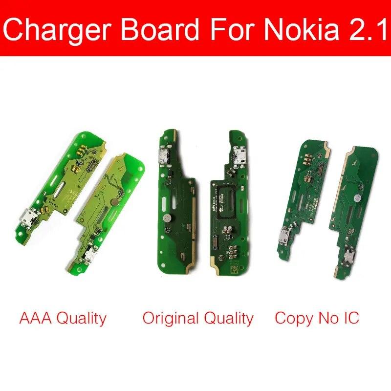 Плата USB-порта для зарядки для Nokia 1 Plus 2 2,1 3 3,1 Plus, разъем для зарядного устройства USB, разъем для платы USB-зарядного устройства, модуль, запасные части