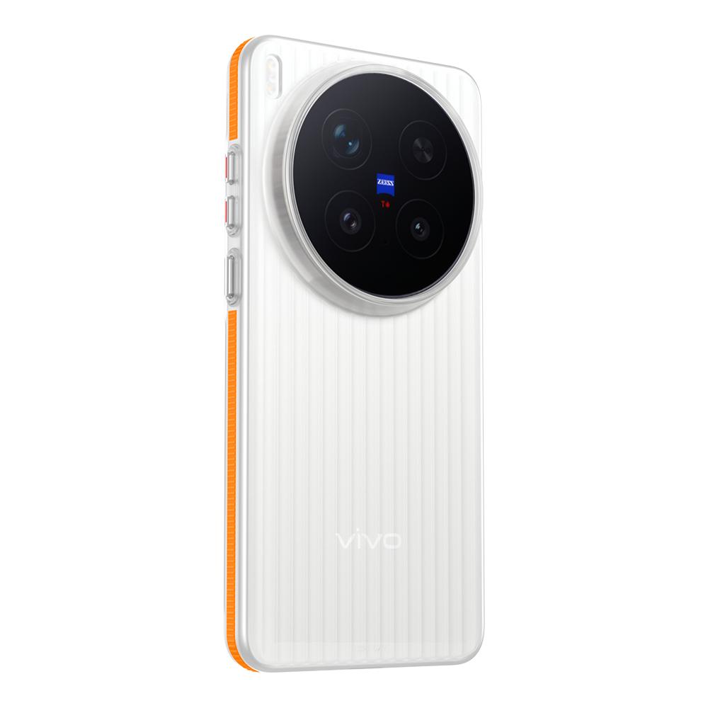 Роскошный Простой Гофрированный Чехол для Багажа и Телефона Для Vivo X300 Ultra X300 Pro X300 Жесткий ПК Полупрозрачный Ударопрочный Защитный Тонкий Чехол