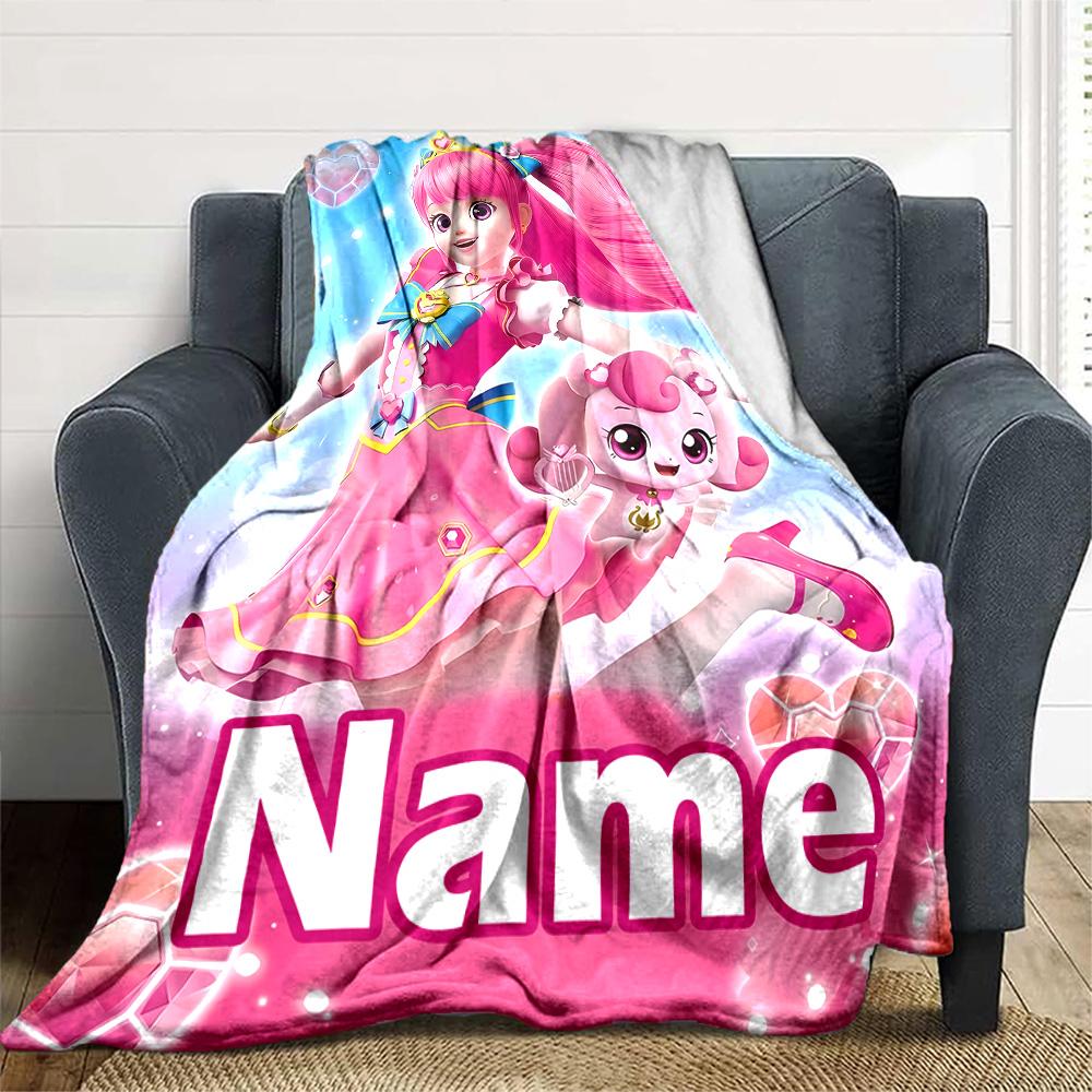 Customizable Magic Sweethear4 Throw Blanket – Personalized Name, All-Season Cozy Snug Blanket, Machine Washable, Personalized Blanket