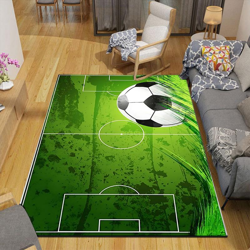 1Pc Soccer Field Rug, Office Carpet Indoor Outdoor Doormat, Non-Slip, Comfortable, Living, Christmas Halloween, Xmas Gift Y1580