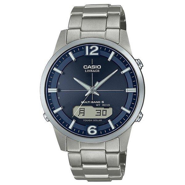 Casio LINEAG Series Men's Solar Wrist Watch - Silver / Black LIW-120DEJ-7A2JF LIW-120DEJ-1A2JF LCW-M300D-1AJF 5-MOTOR LCW-M100TSE-1AJF