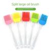 3 шт. Большая силиконовая кисть для масла со съемной головкой, термостойкая для гриля и выпечки, хрустальная ручка
