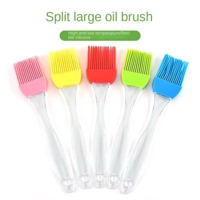 3 шт. Большая силиконовая кисть для масла со съемной головкой, термостойкая для гриля и выпечки, хрустальная ручка