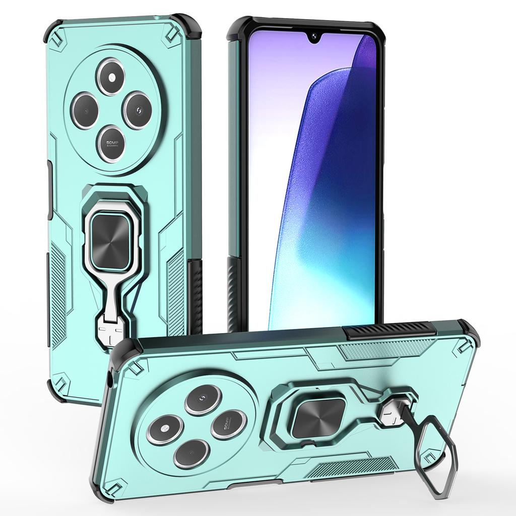 For Xiaomi Redmi 14C 4G Case Rotatable Ring Kickstand PC+TPU Shockproof Phone Cover