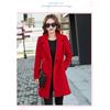 Осенне-зимнее шерстяное женское пальто средней длины Шерстяное пальто