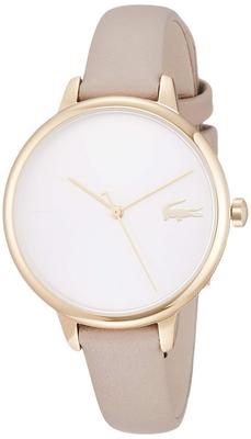 CANNES Men's Quartz Watch - White Leather Strap, Stainless Steel Case, Elegant Everyday Design, 2-Yr Warranty