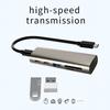 Ноутбук Настольный ПК Концентратор USB 3.1 Gen2 Hub 6 в 1 Мульти-разветвитель Адаптер USB Type C Док-станция для TF-карты 10GbpsAA