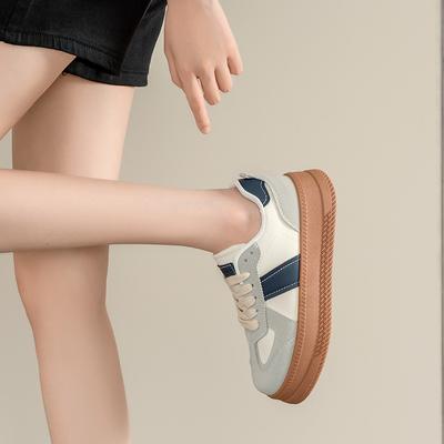 Осень новые маленькие белые туфли студенческая мода платформа женские туфли универсальные повседневные спортивные туфли
