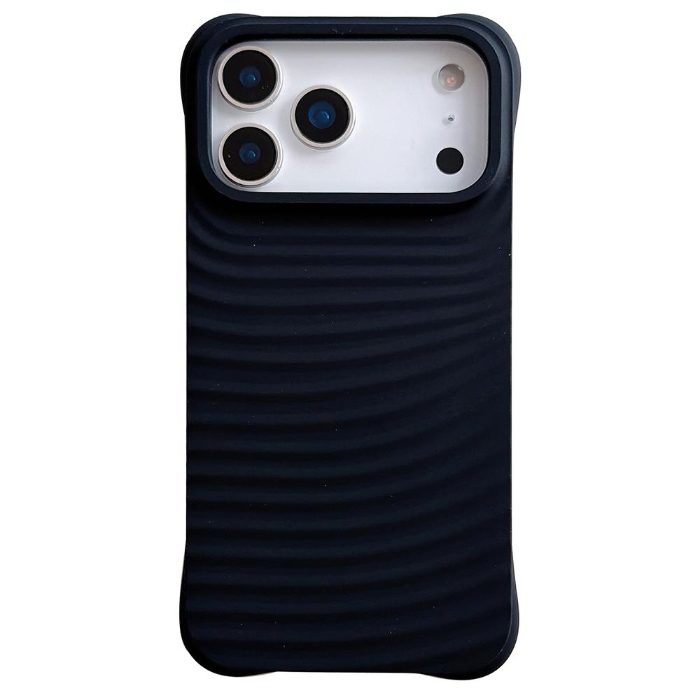 Чехол для iPhone 17 Pro Max с рисунком волны, из жидкого силикона, противоударный чехол для телефона