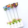 25 шт. колья в виде бабочки, открытый двор, цветочный горшок, кровать, садовый декор, Butterfl