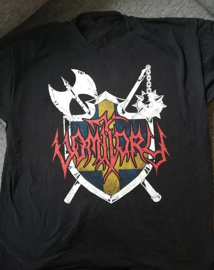 Vtg Vomitory Band Gift For Fans Heavy Cotton Black Full Size Shirt AG408