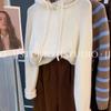 Shop Owner's Favorite: Korean Dongdaemun Chic Hooded Wool Knit Sweater for Women