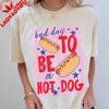 Bad Day To Be A Hot Dog Shirt Hot Dog Shirt Summer Tee Bad Day To Be A Hotdog Funny 4th Of July Clothes