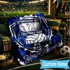 Custom Name Birmingham Football Club Flannel Blanket, Use for Birthday/Holiday Gift, Soft Blanket for Sofa/Bed/Camping/Office, Home Decor