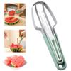 3-in-1 Watermelon Cutter Slicer Tool, Stainless Steel Water Melon Fork Popsicle Watermelon Knife Fruit Cutter Kitchen Gadgets