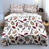 Makeup Pattern Bedding Set Bedding Duvet Cover Set Duvet Cover Pillowcases (1 * Duvet Cover 2 * Pillowcases, without duvet insert)