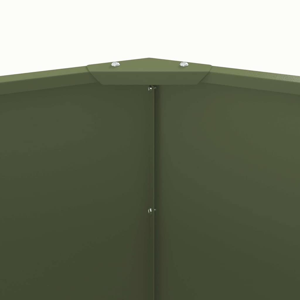 Plant Pot Olive Green 120 x 120 x 50 cm Steel