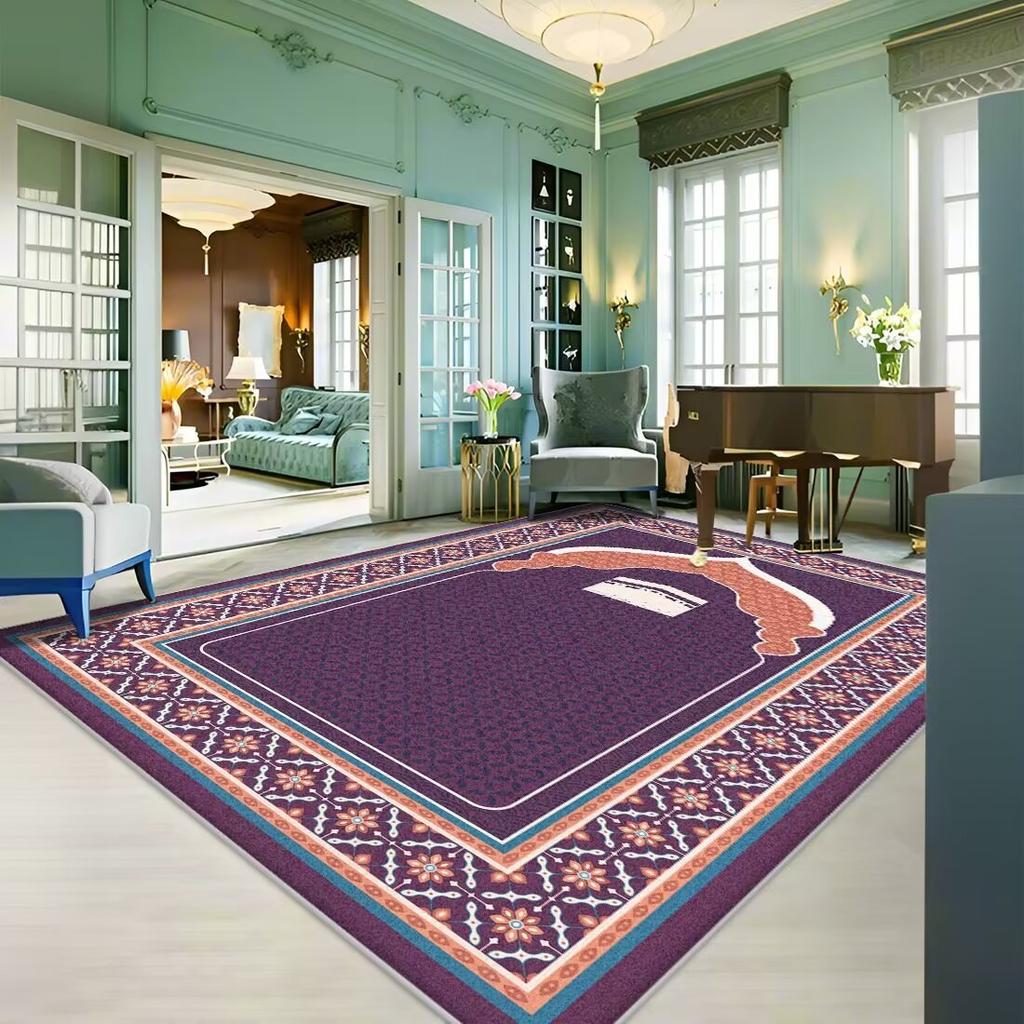 Ковер для гостиной, устойчивый к пятнам, простой в уходе, коврик для журнального столика, охлаждающий нескользящий коврик, ковер