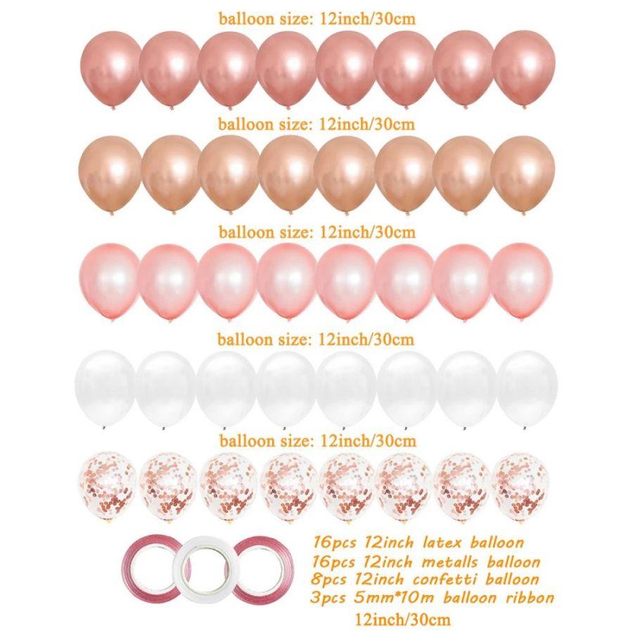 Воздушные шары Свадебные принадлежности для вечеринок Baby Shower День святого Валентина День рождения Розовый С юбилеем Украшения для девочек Латекс День ребенка