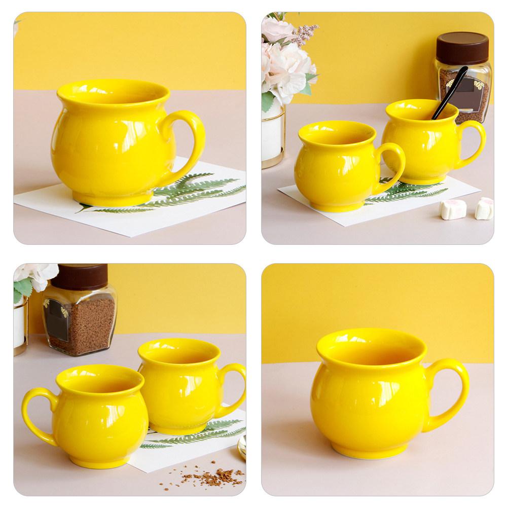 Ceramic Mug Premium Quality Smooth Finish Scratch Resistant for Breakfast Office Dessert Shop Water Soda Cocktail Drinking Cup