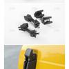 JIDIXIAN A Pair Black Car Engine Hood Latch Catch Lock Cover for Jeep Wrangler TJ 1997-2006 ABS Car Exterior Accessories