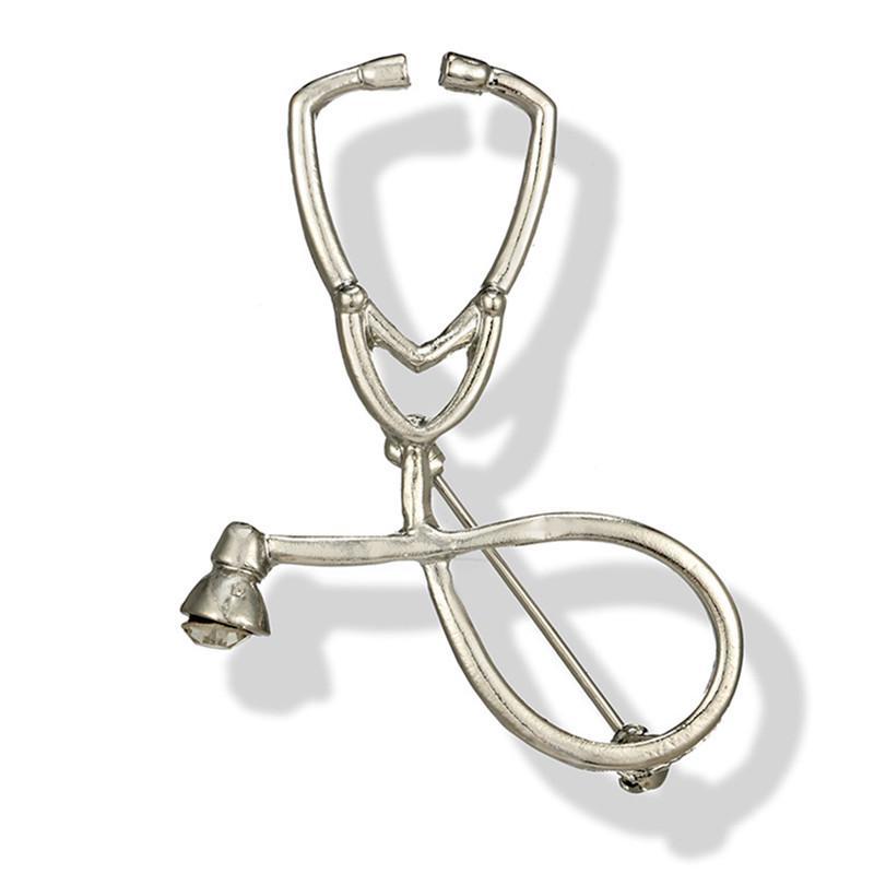 Доктор Медсестра Стетоскоп Брошь Булавка Врач Студент-медик Выпускной Подарок