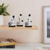 3 Pcs Astronaut Statues for Home Decor (Pack of 3, Black & White)