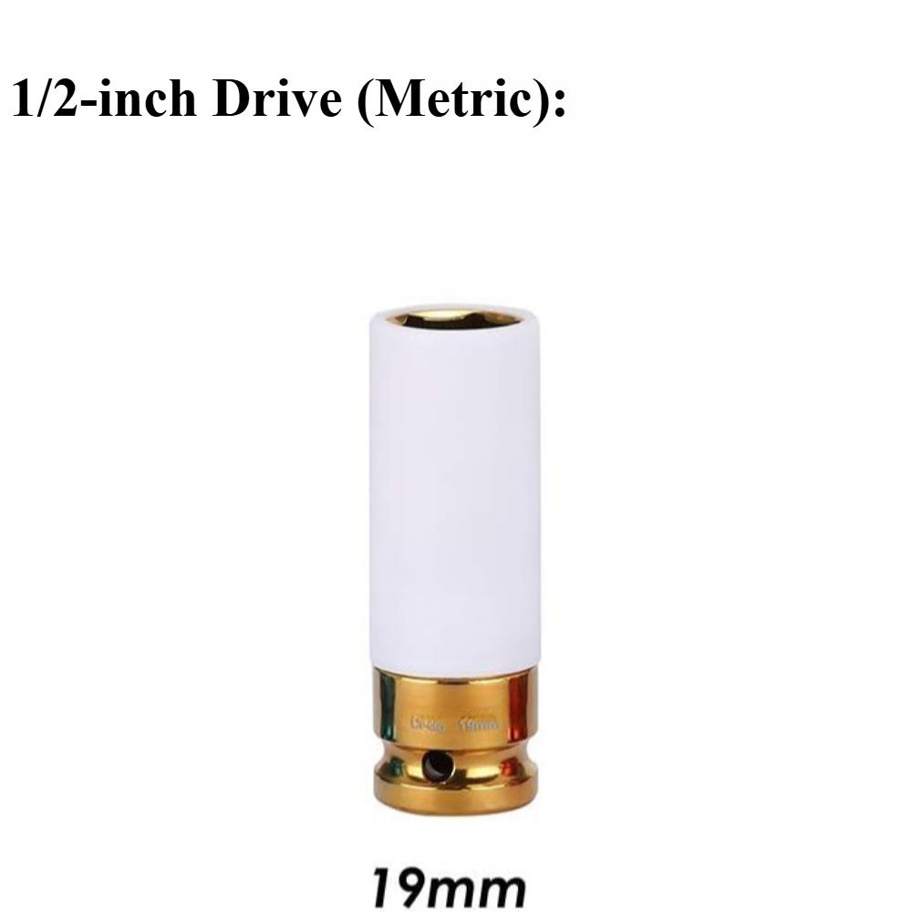 Socket Wrench Sleeve 17 19 21 22 23 24mm Hole Colorful For Tire Protection Repairing Tool For Deep Impact Nut Driver Manual Tool
