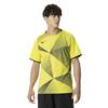 Mizuno Game Short Dynamotion Officially Approved by the Japan Badminton Safety Yellow Tennis/Badminton Shirt, Sleeve, Moisture-Wicking, Quick-Drying,