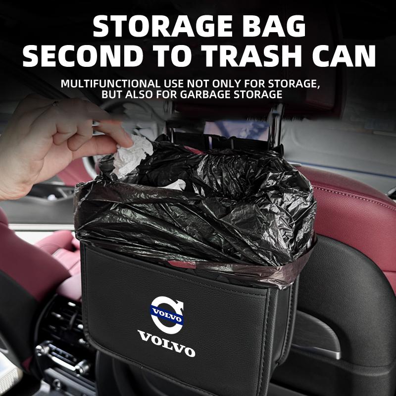 Car Back Seat Storage Bag Organizer Hanging Bag For Volvo Rdesign Polestar AWD V50 S60 XC60 S40 XC40 XC90 V60 S80 S90 V90 V70 T6