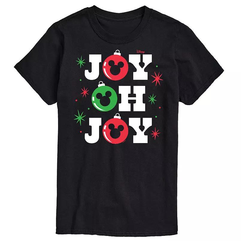 Мужская черная унисекс футболка Disney Микки Маус с графическим принтом Joy Oh Joy