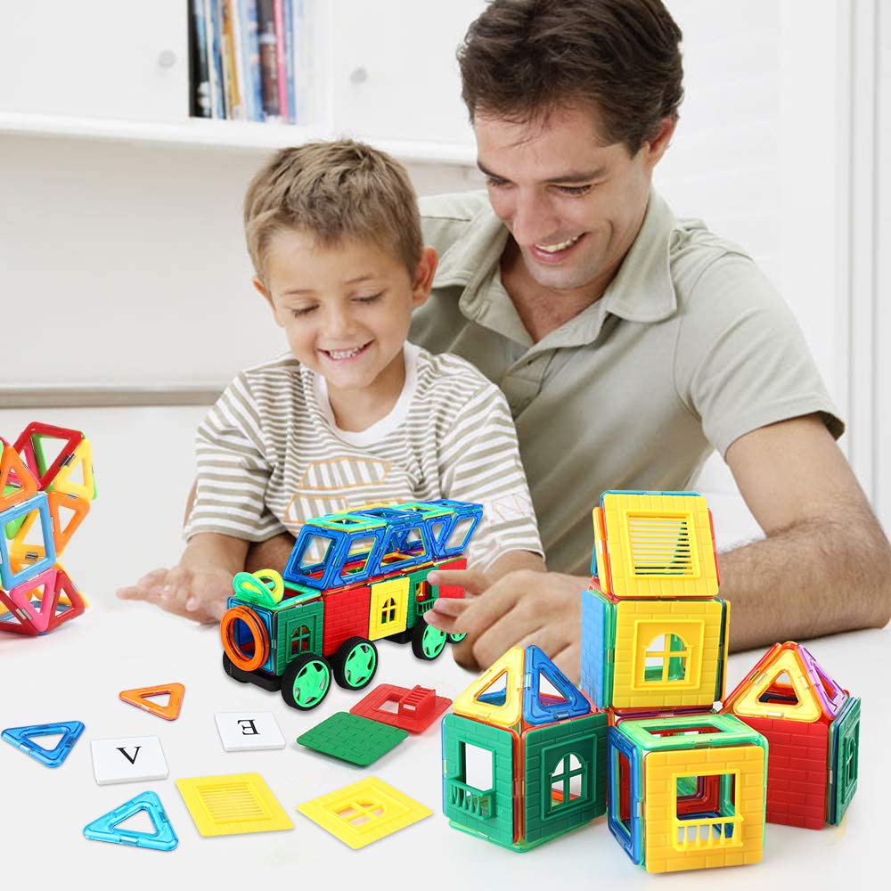 Магнитный блок iKing Lasic Magnetic Toy 162Pcs Mag Build Flower Rock Магнитная игрушка Block Lab Block Educational DIY Educational Toy Idea Birth Magnetic