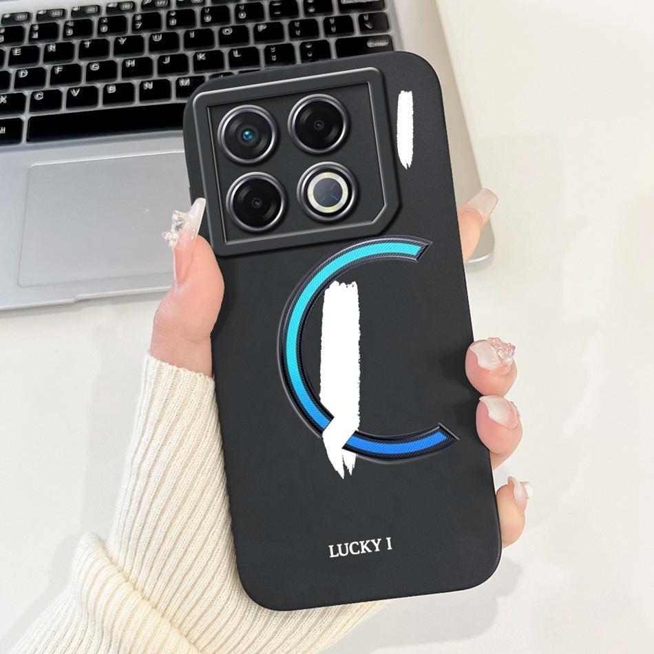 Для Infinix GT 20 Pro X6871 Чехол для телефона с счастливой начальной буквой Для Infinix GT20 Pro 5G Мягкие силиконовые противоударные чехлы